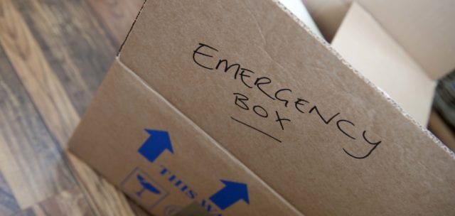 emergency packed box