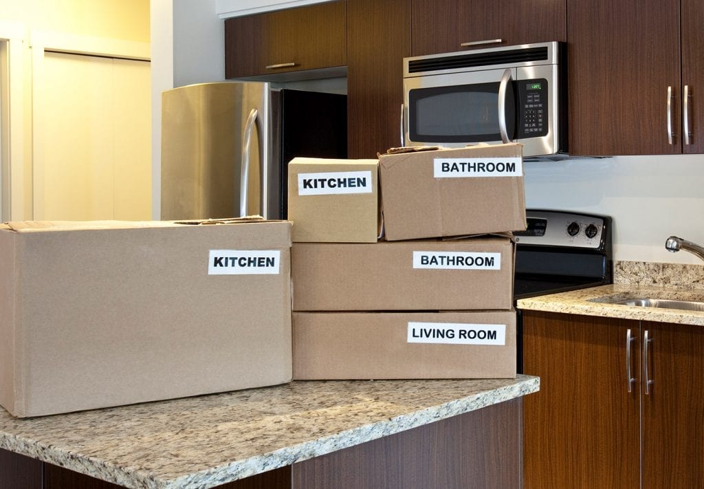 Labelled Boxes - Moving House Tips