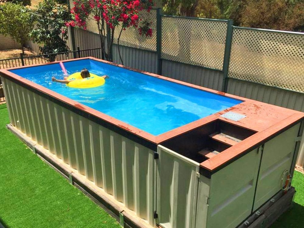 shipping container swimming pool