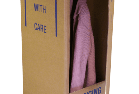 Wardrobe box for moving house