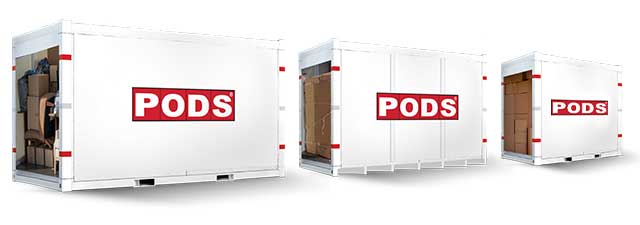 All 3 PODS Container Sizes