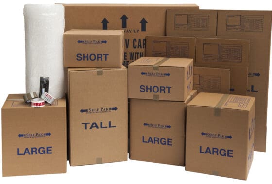 1-2 bed house moving pack boxes